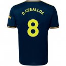 Maglia Arsenal NO.8 D.Ceballos Terza 2019 2020 Blu Maglia Arsenal NO.8 D.Ceballos Terza 2019 2020 Blu
