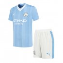 Maglia Manchester City Home Bambino 2023 2024 Maglia Manchester City Home Bambino 2023 2024