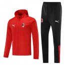 Giacca a vento AC Milan Set Completo 2021 2022 Rosso Nero