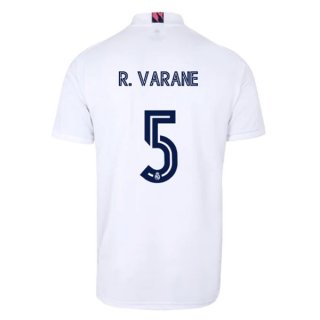 Maglia Real Madrid Home NO.5 Varane 2020 2021 Bianco