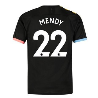 Maglia Manchester City NO.22 Mendy Away 2019 2020 Nero
