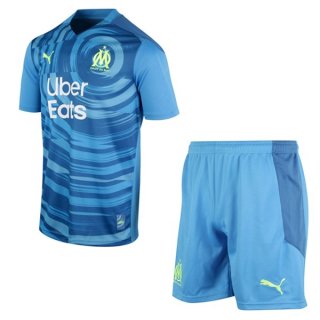 Maglia Marseille Terza Bambino 2020 2021 Blu
