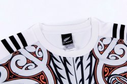 Maglia di Formazione Rugby All Blacks 2017 2018 Bianco