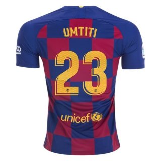 Maglia Barcellona NO.23 Umtiti Home 2019 2020 Blu Rosso