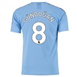 Maglia Manchester City NO.8 Gundogan Home 2019 2020 Blu