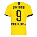 Thailandia Maglia Borussia Dortmund NO.9 Paco Alcacer Home 2019 2020 Giallo Thailandia Maglia Borussia Dortmund NO.9 Paco Alcacer Home 2019 2020 Giallo
