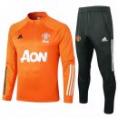 Giacca Manchester United 2020 2021 Arancione Nero