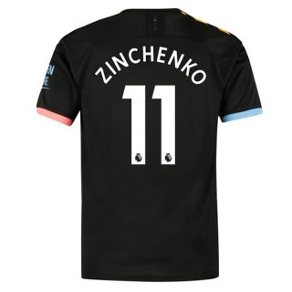 Maglia Manchester City NO.11 Zinchenko Away 2019 2020 Nero