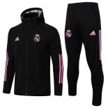 Giacca a vento Real Madrid Set Completo 2020 2021 Nero Rosa