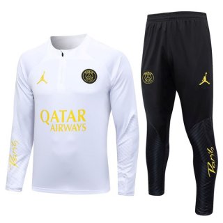 Felpa Allenamento Paris Saint Germain 2023 2024 Bianco