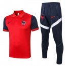 Polo Set Completo Francia 2020 Rosso Nero Polo Set Completo Francia 2020 Rosso Nero