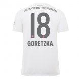 Maglia Bayern Munich NO.18 Goretzka Away 2019 2020 Bianco Maglia Bayern Munich NO.18 Goretzka Away 2019 2020 Bianco