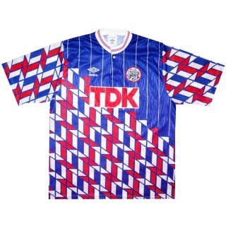 Thailandia Maglia Ajax Away Retro 1990 1991 Blu