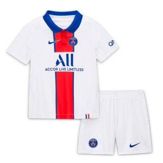 Maglia Paris Saint Germain Away Bambino 2020 2021 Bianco