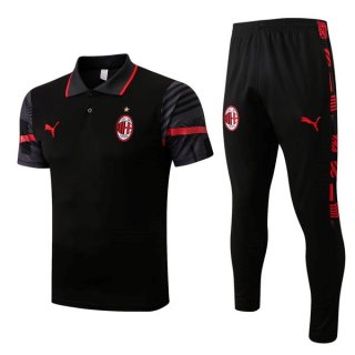 Polo AC Milan Set Completo 2022 2023 Nero