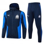 Giacca a vento Marseille 2024 2025 Nero Blu Giacca a vento Marseille 2024 2025 Nero Blu