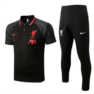 Polo Liverpool Set Completo 2022 2023 Nero