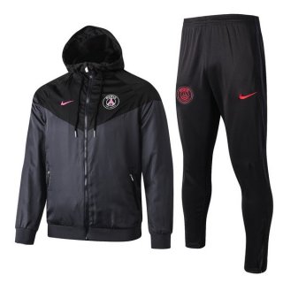 Giacca a vento Set Completo Paris Saint Germain 2019 2020 Nero Rosa