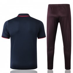 Polo Set Completo Barcellona 2019 2020 Blu Navy Borgogna