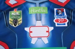 Thailandia Maglia Newcastle Knights Hombre Acero 2017 2018 Blu
