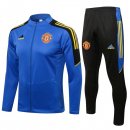 Giacca Manchester United 2022 Blu Nero Giacca Manchester United 2022 Blu Nero
