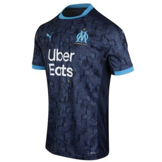 Maglia Marseille Away 2020 2021 Blu