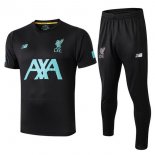 Maglia di Formazione Liverpool Set Completo 2019 2020 Verde Nero