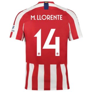 Thailandia Maglia Atletico Madrid NO.14 M.Llorente 2019 2020 Rosso