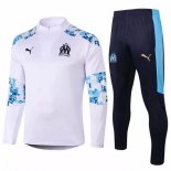 Felpa Marseille 2020 2021 Bianco Blu Felpa Marseille 2020 2021 Bianco Blu