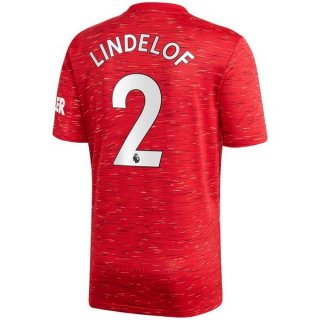Maglia Manchester United NO.2 Lindelof Home 2020 2021 Rosso