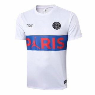 Maglia di Formazione Paris Saint Germain 2020 2021 Bianco Blu