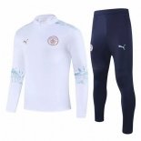 Giacca Manchester City 2020 2021 Bianco Blu Giacca Manchester City 2020 2021 Bianco Blu