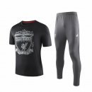 Maglia di Formazione Liverpool Set Completo 2019 2020 Nero Grigio