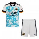 Maglia Wolves Away Bambino 2020 2021 Bianco Maglia Wolves Away Bambino 2020 2021 Bianco