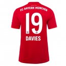 Maglia Bayern Munich NO.19 Davies Home 2019 2020 Rosso Maglia Bayern Munich NO.19 Davies Home 2019 2020 Rosso