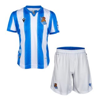 Maglia Real Sociedad Home Bambino 2019 2020 Bianco Blu