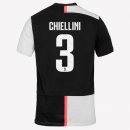 Maglia Juventus NO.3 Chiellini Home 2019 2020 Bianco Nero