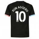Maglia Manchester City NO.10 Kun Aguero Away 2019 2020 Nero Maglia Manchester City NO.10 Kun Aguero Away 2019 2020 Nero