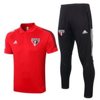 Polo Sao Paulo Set Completo 2020 2021 Rosso Nero