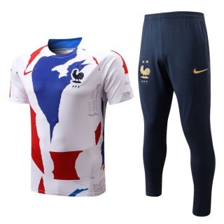 Maglia Francia Set Completo 2022 2023 Blu Bianco Rosso