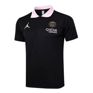 Polo PSG 2025 2026 Nero Rosa