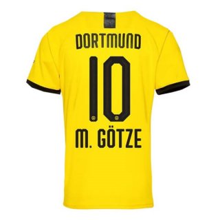 Thailandia Maglia Borussia Dortmund NO.10 M.Gotze Home 2019 2020 Giallo