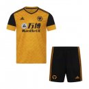 Maglia Wolves Home Bambino 2020 2021 Giallo Maglia Wolves Home Bambino 2020 2021 Giallo