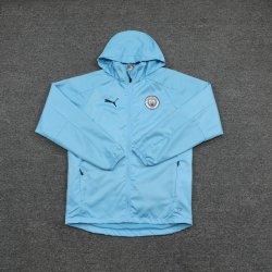 Giacca a vento Manchester City Set Completo 2021 2022 Blu Luce Giacca a vento Manchester City Set Completo 2021 2022 Blu Luce