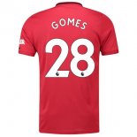 Maglia Manchester United NO.28 Gomes Home 2019 2020 Rosso