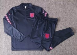 Felpa Inghilterra 2020 Blu Navy Rosso