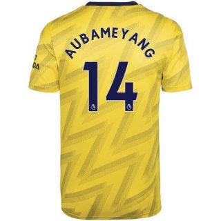 Maglia Arsenal NO.14 Aubameyang Away 2019 2020 Giallo