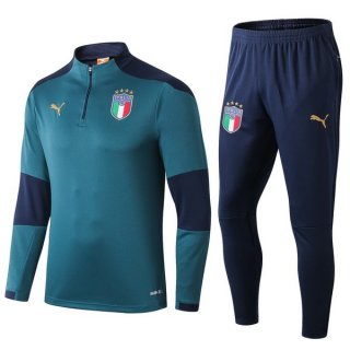 Felpa Italia 2019 Blu Verde