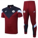 Polo Manchester City Set Completo 2020 2021 Borgogna