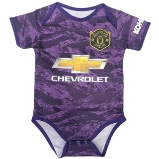 Maglia Manchester United Home Portiere Onesies Bambino 2019 2020 Porpora